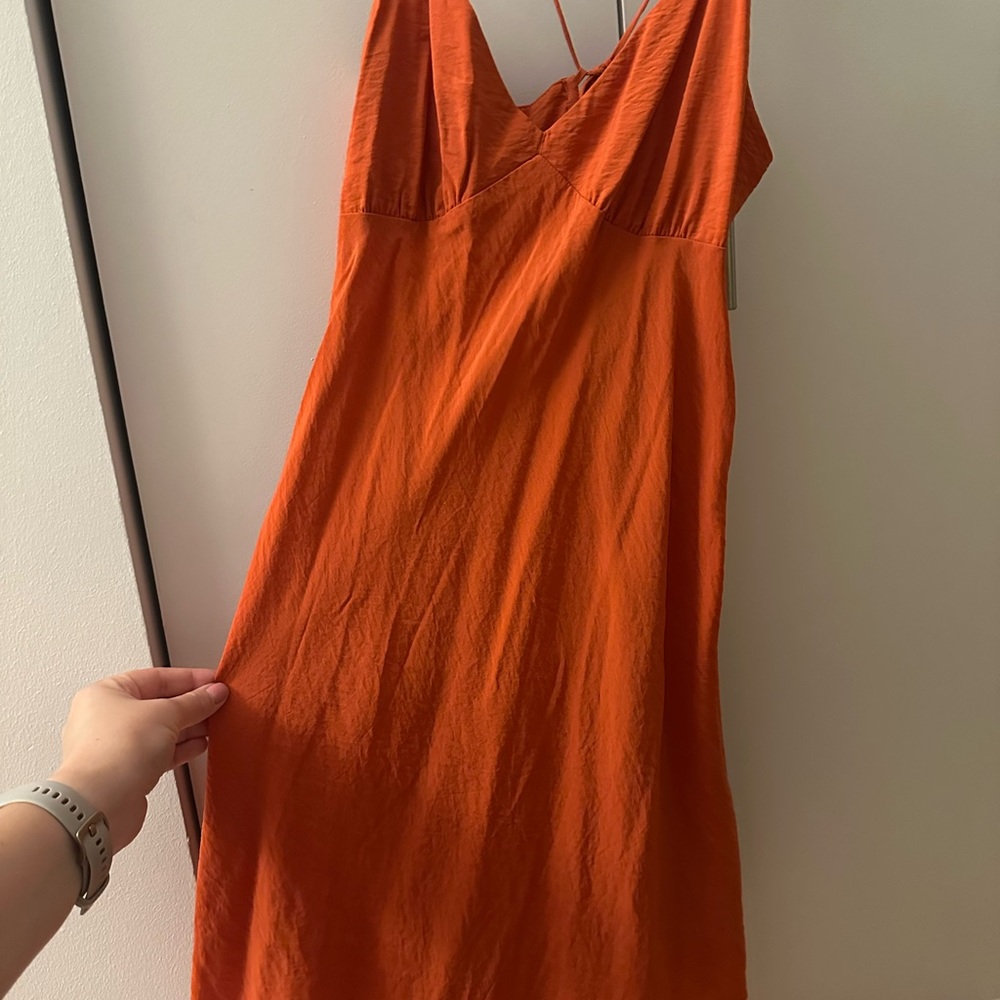 Orange Mini Dress